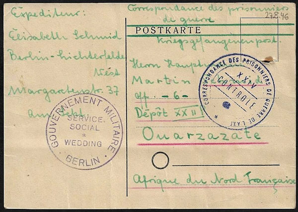 Prisonnier de guerre de l'Axe à ouarzazate (Maroc)