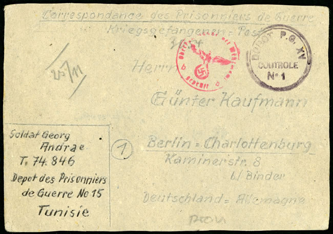 Camp XV de Prisonniers de guerre en Tunisie