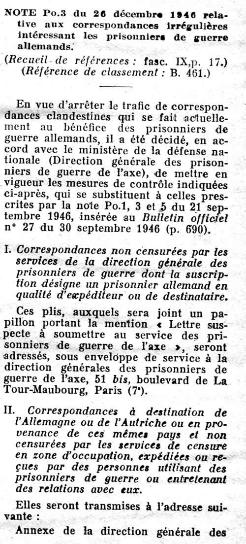 Courrier irrégulier