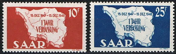 1er anniversaire de la  Constitution de la Sarre