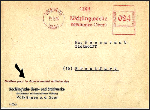 Gestion militaire des acieries de la sarre