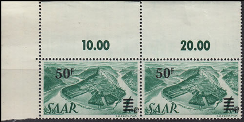 Paire supérieure avec marge non modifiée