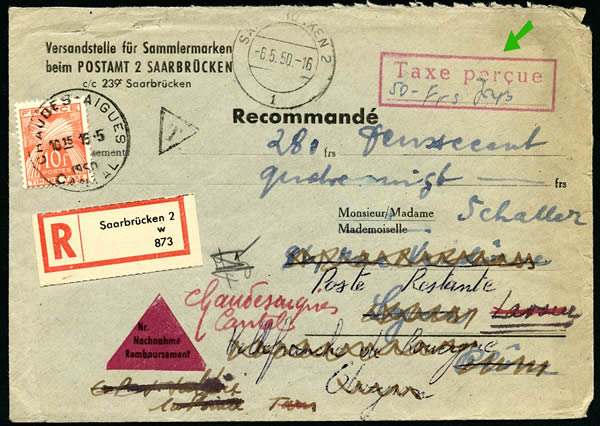 Lettre recommandée contre-remboursements 