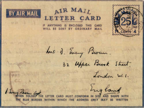 Aérogramme du Kenya utilisé à Madagascar