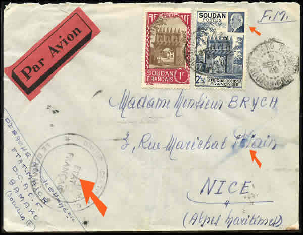 cachet Etat français au Soudan