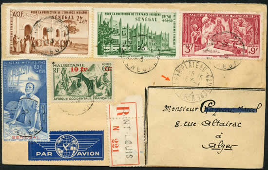 Timbre PEIQI sur lettre