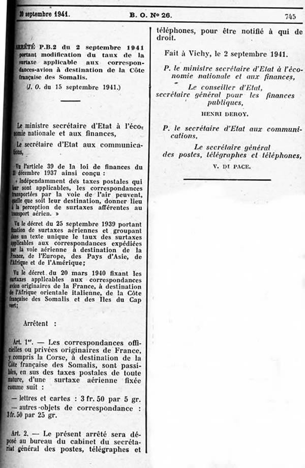 Surtaxes aériennes vers la CFS