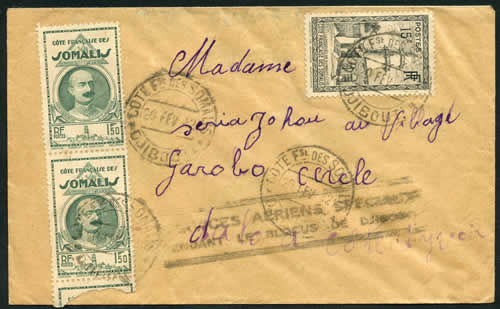 Courrier de Djibouti pour la Côte d'Ivoire