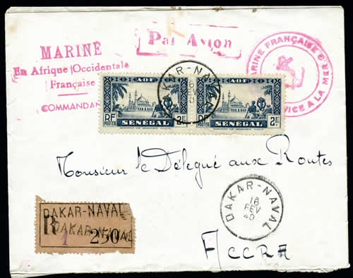 Letter recommandée de Dakar naval