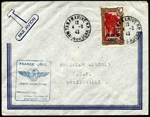 1er vol Madagascar AEF
