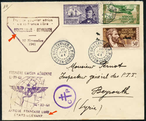 1er vol Brazzaville Beyrouth