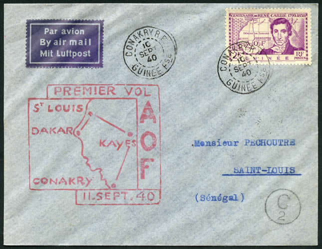 Premier vol dakar Saint-Louis Kayes Conaky