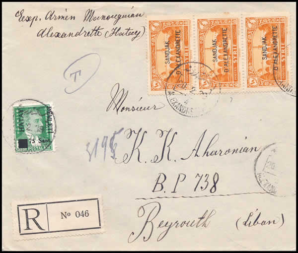 Lettre recommandée taxée