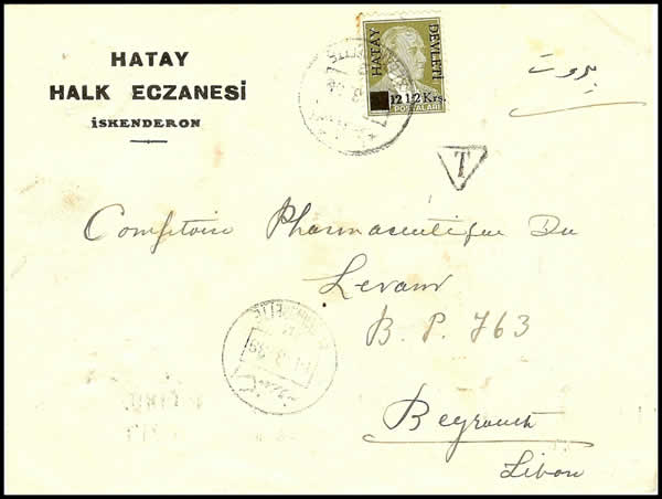 Lettre affranchie au tarif étranger