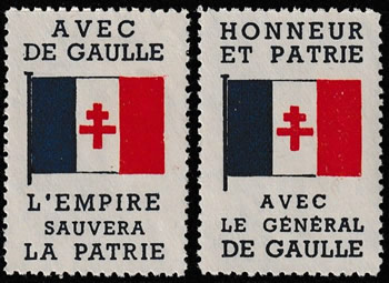 Vignettes de gaulle Cameroun AEF