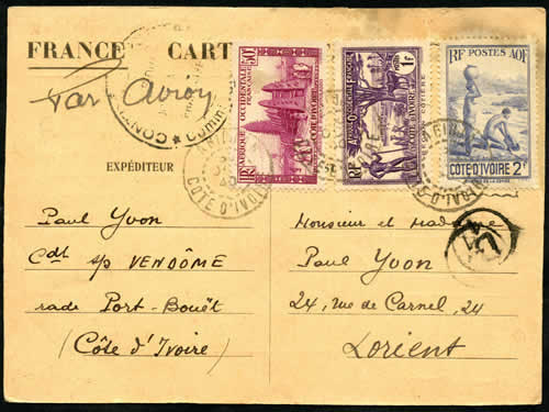 Carte interzones de fabrication locale en Côte d'Ivoire