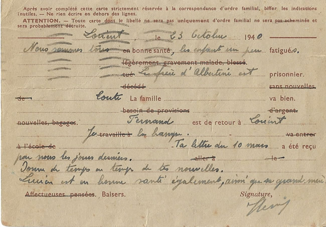 Carte interzones Iris vers Guyane verso