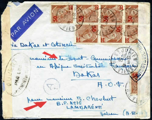 Lettre de la haute-Vienne pour le Gabon