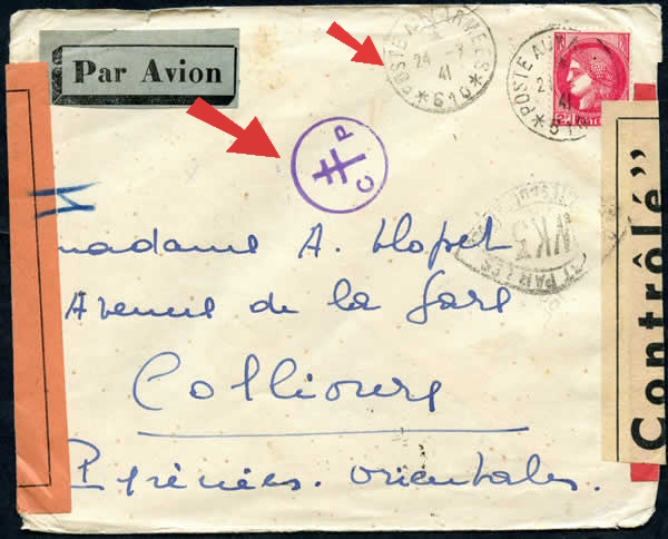 Lettre du levant pour Collioure