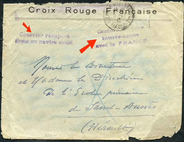 Débarquement navire coulé