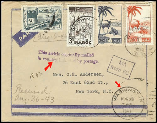 Couureir officiel des USA pasé par la valise diplomatique