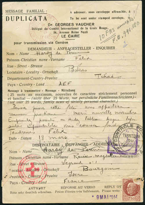 Message Croix-Rouge du Tchad