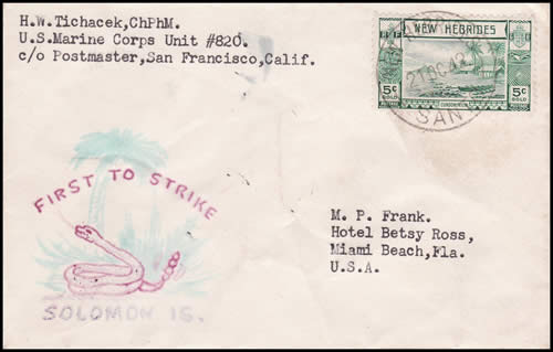 Les d'un Marine US aux Nouvelles-hébrides