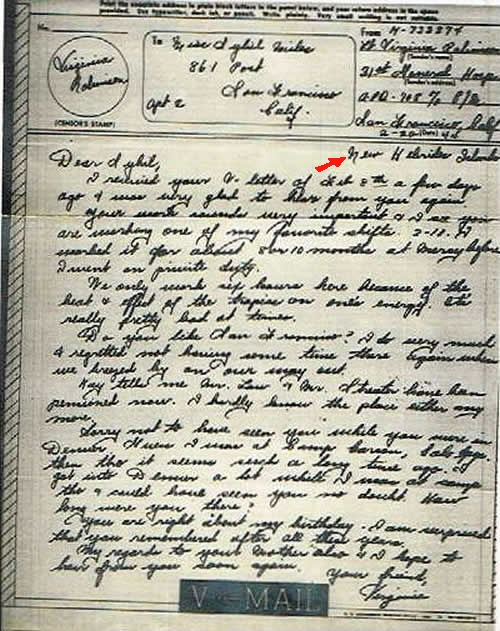 V-Mail parti des Nopuvelles-Hébrides