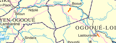 Tracé de l'itinéraire de  la pirogue postale