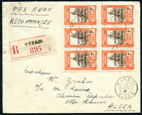 Secours National sur lettre