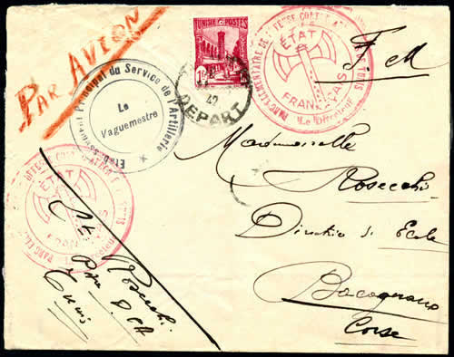 Lettre avec francisque