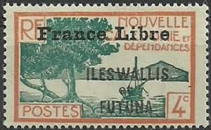 Wallis surchargé France Libre