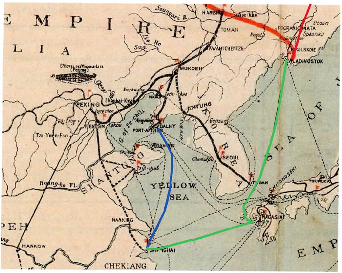 Itinéraires bateau de Shanghai pour rejoindre le transsibérien