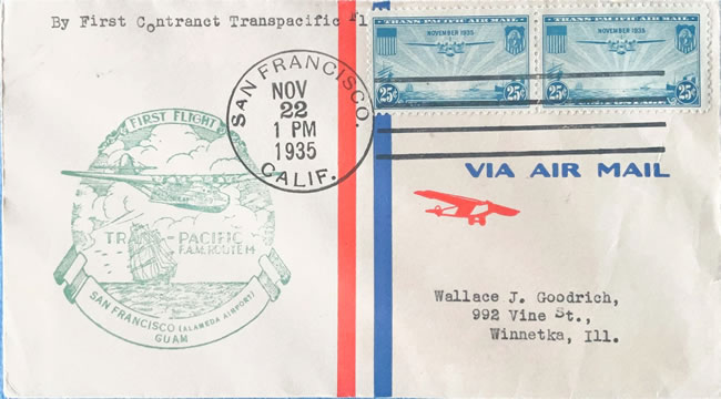 Premier vol San Francisco Guam 1935