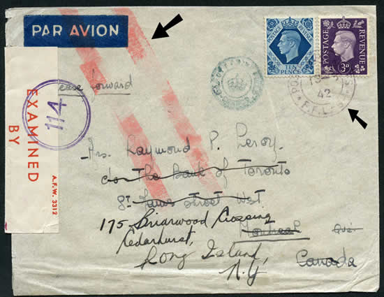 Lettre oblitérée FFl 5