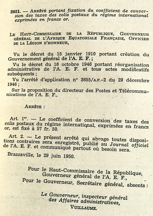 nouvelle parité CFA / franc-or