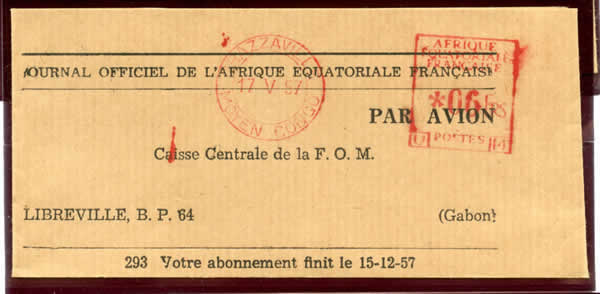 Bande journal officiel AEF