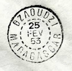 Cachet Dzaouzi madagascar