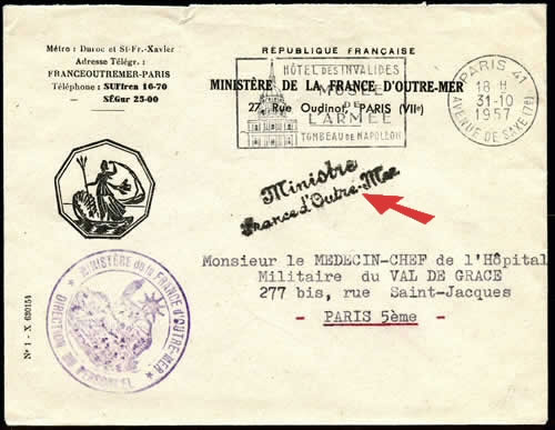 Franchise du Ministre F.O.M. 