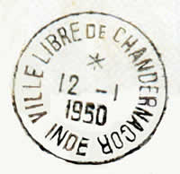 Cachet chandernagor