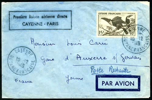 Vol direct Cayenne Paris