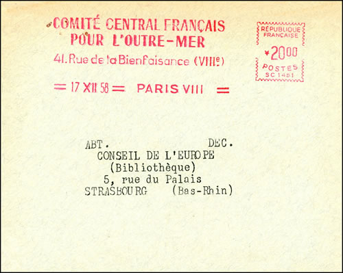 EMA du Comité Central Français pour l'Outre-Mer