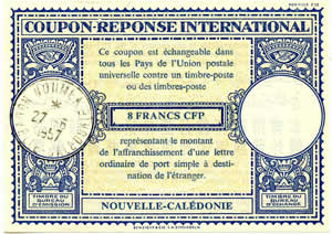Nouvelle Calédonie CRI 8FCFP Lo 16n