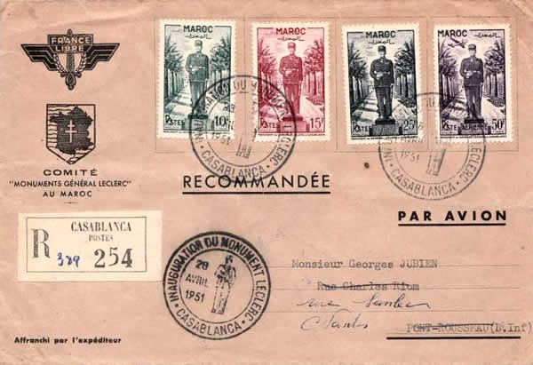 Inauguration monument Leclerc