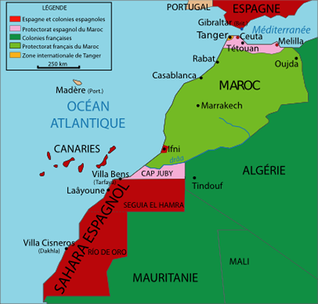 Carte du Maroc
