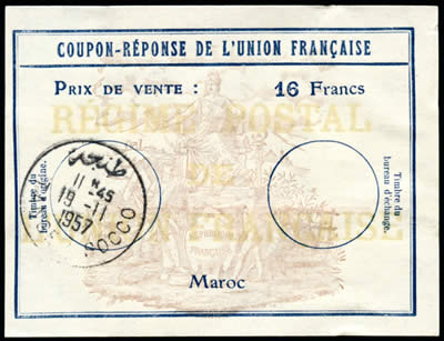 CRUF Maroc 16 F 1957