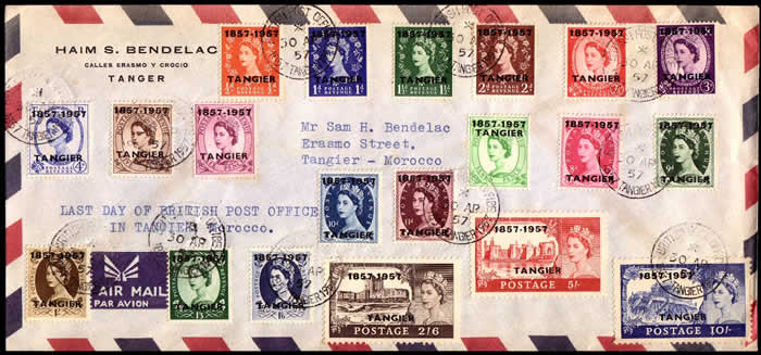 Tanger dernier jour des postes britanniques