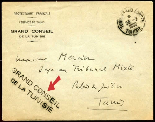 timbre à date et griffe Grand Conseil