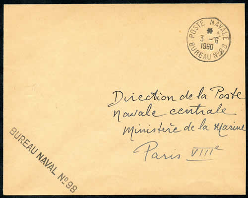 Griffe BUREAU NAVAL No 98