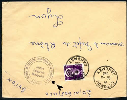 cachet controle Immigartion de la Communauté